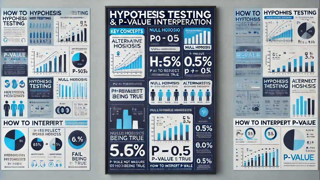 Illustration of hypothesis testing