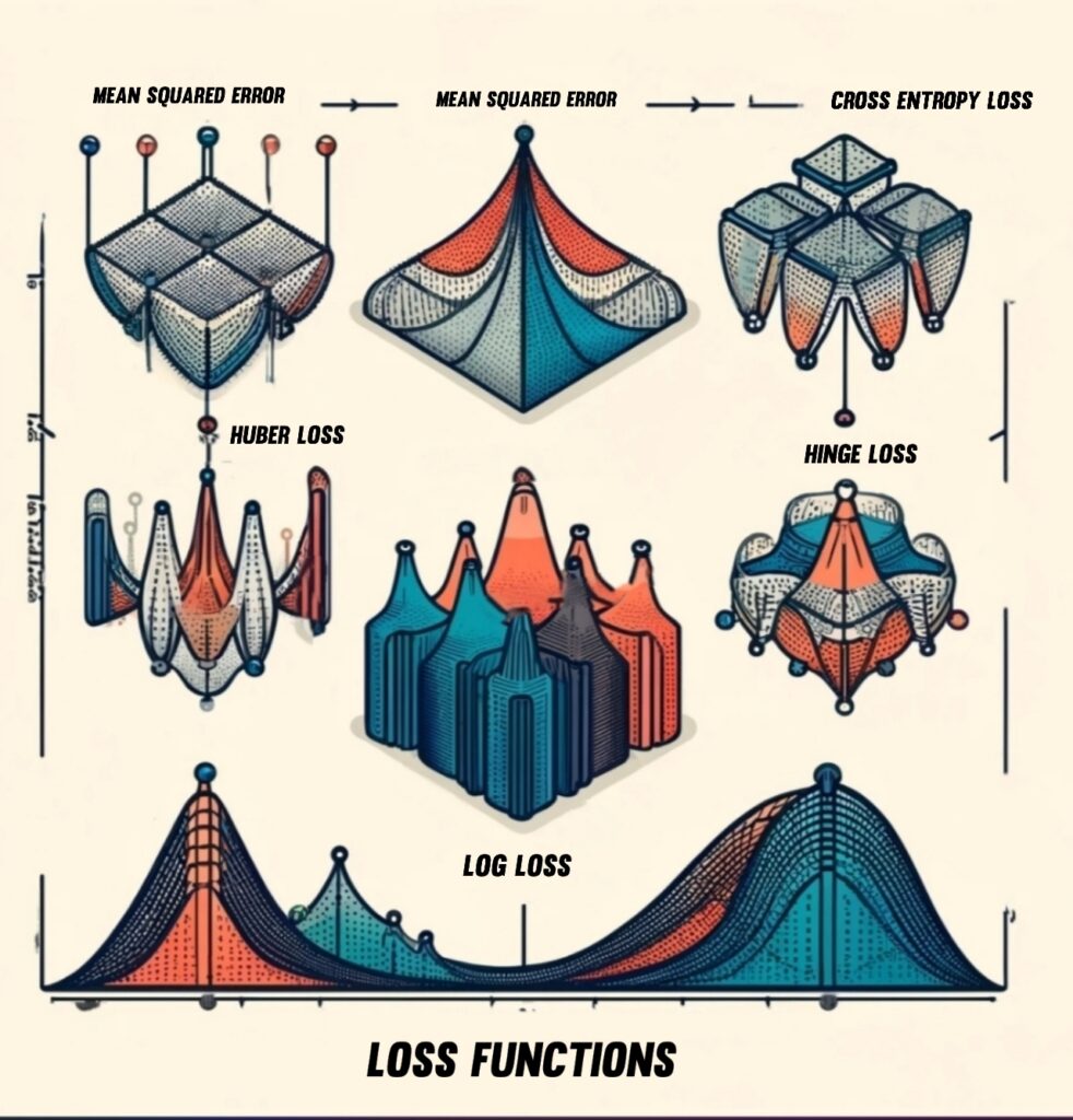 Illustration of how different loss functions compare to each other